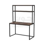 میز تحریر و کامپیوتر پایه فلزی با قفسه بالا A005