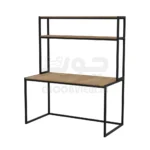 میز تحریر و کامپیوتر پایه فلزی با قفسه بالا A005