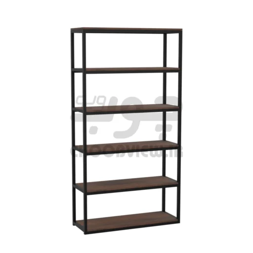 کتابخانه پایه فلزی و ام دی اف