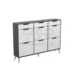 جاکفشی نه کشو پایه‌دار C108 - تصویر 4