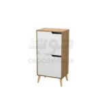 جاکفشی چهار طبقه کوچک دو درب پایه چوبی C110