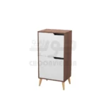 جاکفشی چهار طبقه کوچک دو درب پایه چوبی C110 - تصویر 3