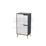 جاکفشی چهار طبقه کوچک دو درب پایه چوبی C110 - تصویر 4