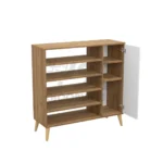 جاکفشی کنسولی تک درب پایه چوبی C120 - تصویر 2