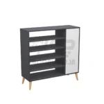 جاکفشی کنسولی تک درب پایه چوبی C120 - تصویر 4