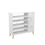 جاکفشی کنسولی تک درب پایه چوبی C120 - تصویر 5