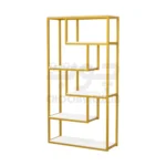 کتابخانه پایه فلزی طلایی پینترستی