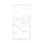 کتابخانه MDF پایه فلزی با شلف فانتزی و دکوری B003 - تصویر 6
