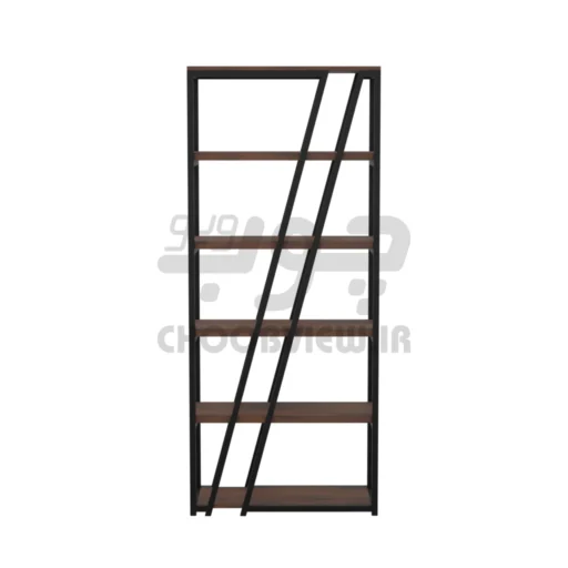 کتابخانه پایه فلزی طرح مدرن ورق دوبل B004