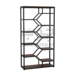 کتابخانه پایه فلزی طرح زیگ زاگ B005
