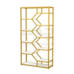 کتابخانه پایه فلزی طرح زیگ زاگ B005