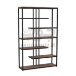 کتابخانه پایه فلزی طرح مدرن 7 طبقه B006