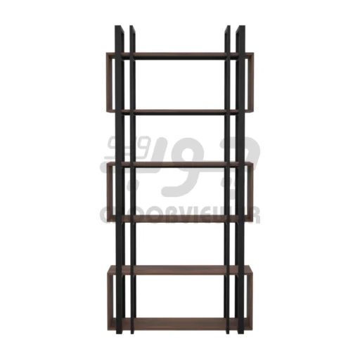 کتابخانه پایه فلزی طرح لوکس 6 طبقه B008