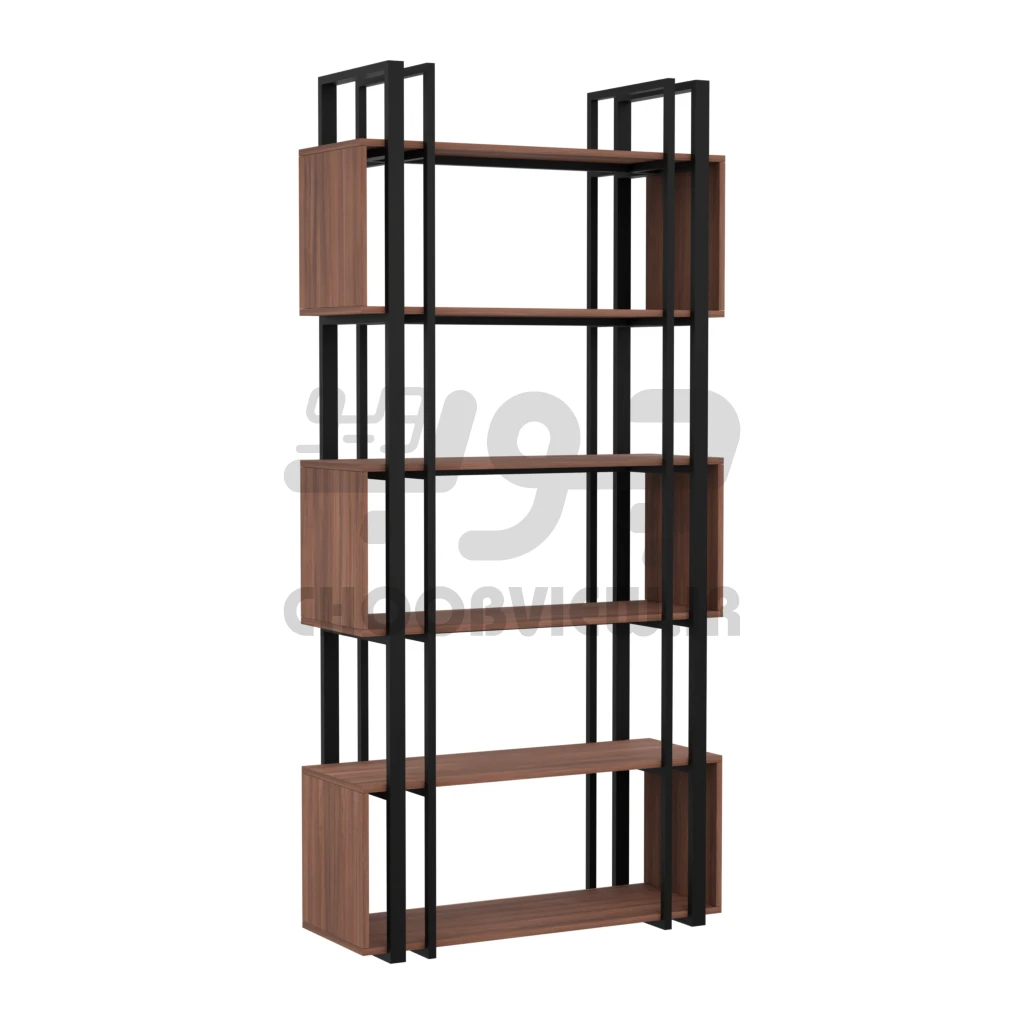 B008-2 کتابخانه پایه فلزی طرح لوکس 6 طبقه B008 - تصویر 8