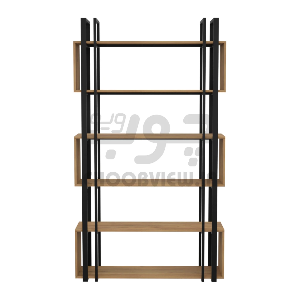 B008-6 کتابخانه پایه فلزی طرح لوکس 6 طبقه B008 - تصویر 4